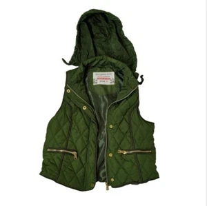 Gilet verde trapuntato con cappuccio Honigman bambino taglia 10 - Foto 1 di 16