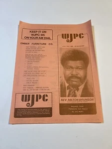 WJPC 95 - REV. MILTON BRUNSON) SURVEY **RARE** - Picture 1 of 2