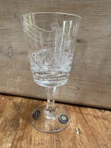 Vintage Lead Crystal Glass, Etched For ’The Nicholson Institute - Picture 1 of 11