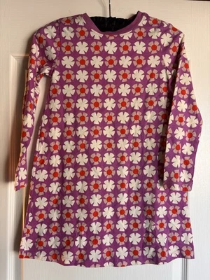 HANNA ANDERSSON TWIRL ДАЛЕКО ВНЕ ЦВЕТЫ ЛИЛОВЫЙ ЦВЕТОЧНЫЙ ФИГУРИСТ ПЛАТЬЕ 130 США 8 - Изображение 1 из 4