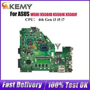X550JX Motherboard For ASUS X550JF A550J K550J X550JK FX50J EDP Mainboard W/CPU - Picture 1 of 6