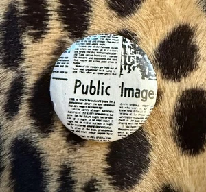 Vintage 70s 80s PIL Public Image LTD Pinback Button Pin John Lydon Post Punk - Picture 1 of 2