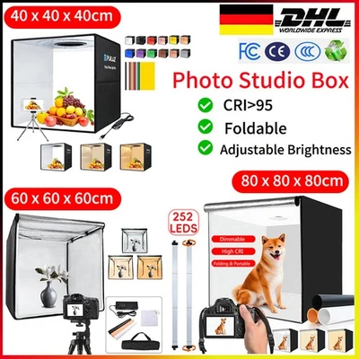 Fotobox Fotostudio Set 40cm / 60cm / 80cm Lichtbox für Professionelle Fotografie - Bild 1 von 4