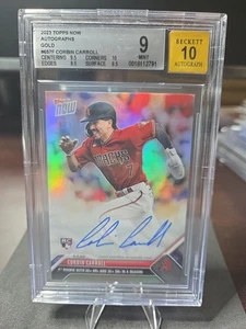 2023 Topps Now Corbin Carroll Auto Gold 1/1  BGS 9 Auto 10 - Picture 1 of 2