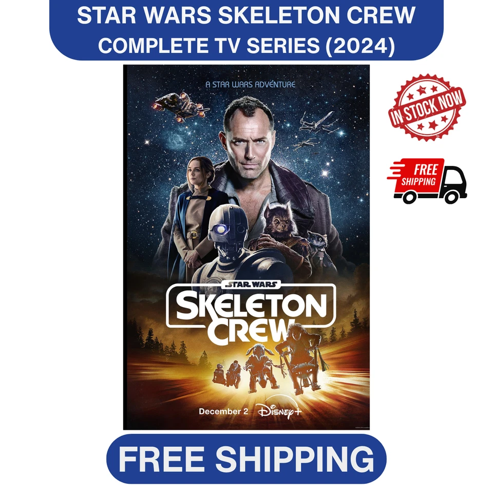 Star Wars Skeleton Crew (2024) TV Series Blu-ray BRAND NEW 1080p Region Free - Image 1 of 4