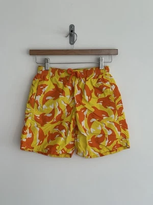 Pantaloncini da bagno Vilebrequin tartaruga bambini ragazzi giallo arancione delfini età 12 - Immagine 1 di 4