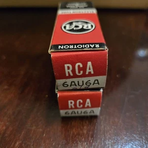 Pair Of 2 RCA 6AU6A, Vintage Electron Tube Untested, NOS - Picture 1 of 5