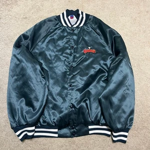 Corkys Satin Westark Tuqroise Bomber Jacket Varsity Style 2XL - Picture 1 of 6
