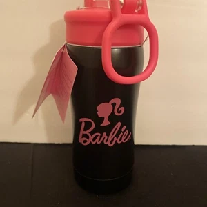 Barbie 16 Oz Stainless Steel Water Bottle Push Open NEW - Picture 1 of 9