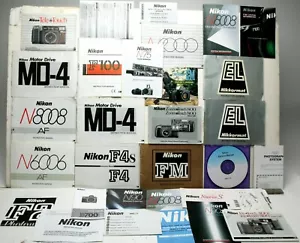 27+ Original Manuals + 1 CD For Nikon Cameras & Accessories. See Picture. - Picture 1 of 1