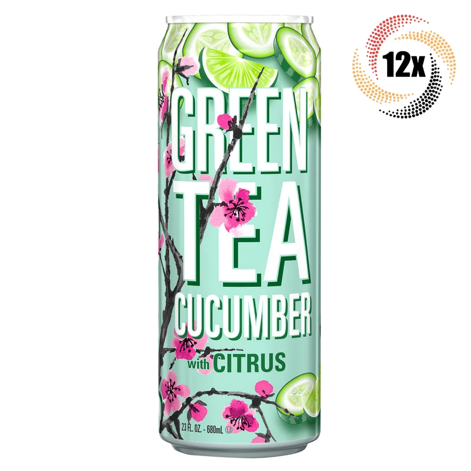 12 latas Arizona té verde pepino con sabor cítrico | 23 oz | Refrescante Foto 1 de 1