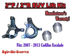 3" / 2" Spindle + Rear Spacer Lift Kit FOR 07 - 13 Cadillac Escalade 2WD - Picture 1 of 1