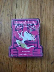 French Kitty Tiki-Shaped Playing Cards 2004 Mighty Fine Sababa Toys NEW - Picture 1 of 2