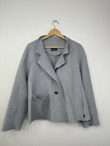 OSKA Blue Oversized Pure Wool MOESSMER Coat Jacket Size 2