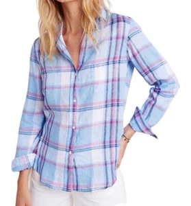 Top Grayson Tumbled 100% lino The Hero rosa stampa colomba 02 manica lunga piccola - Foto 1 di 7