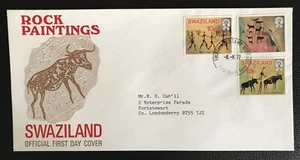 SWAZILAND - 1977 ROCK PAINTINGS FIRST DAY COVER SG 275-278 - Picture 1 of 1