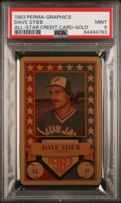 1983 Dave Stieb All-Start Gold Perma-Graphics - Image 1 of 2