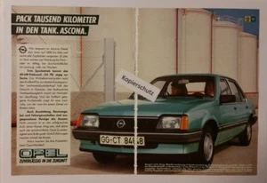 Werbeanzeige/advertisement A5: Opel Ascona 1.6 D 03/1984 (200417183) - Bild 1 von 1