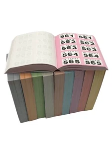 10 Books of 1-1000 Cloakroom Raffle Tombola Draw Tickets Numbered Mixed colours - Picture 1 of 6