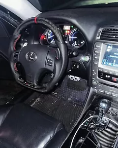 2008-13 Lexus Is250 Is350 IsF Carbon Fiber Steering Wheel - Picture 1 of 6