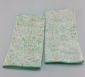 Tovaglioli di Panno Bianco, Verde, Pesca 65% Poli 35%Cotone 19" Set di 2 - Foto 1 di 4