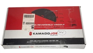 Open Box Kamado Joe Cast Iron Half Moon Reversible Grill Griddle - Picture 1 of 4