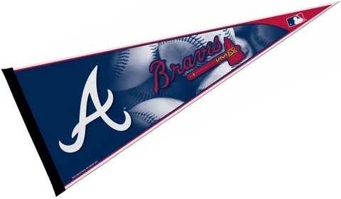 Atlanta Braves MLB Large Pennant, 12" x 30" Cover