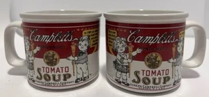 2er Set Vintage 1999 Westwood Campbell’s Classic Tomate Suppe Schüssel Tassen - Bild 1 von 10
