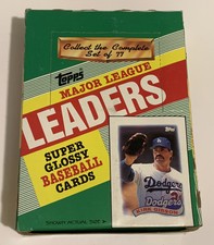1989 Topps Major League Leaders Baseball 1 Pack Super Glossy UNOPENED 7 Cards