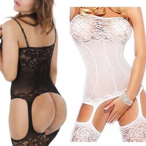 Sexy-Lingerie-Sleepwear-Lace-Women-G-string-Dress-Underwear-Babydoll-Nightwear 6 - Picture 1 of 23