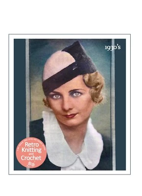 1930s Vamp Style Hat Knitting and Crochet Pattern - Copy - Image 1 of 2