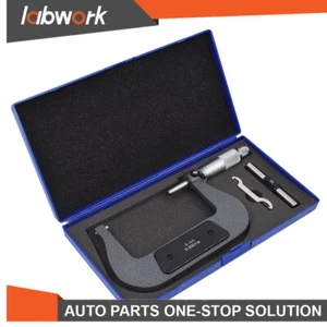 Labwork Precision Outside Micrometer 3-4" 0.0001" Precision Carbide Tipped Set - Picture 1 of 16