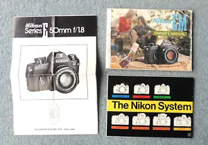 Nikon EM Owners Manual / Nikon System / Nikon Series E - Picture 1 of 4
