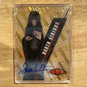 2015 Star Wars Hi Tek Sam Witwer Gold Auto #2/50! Darth Sidious Sith Darth Maul! - Picture 1 of 3