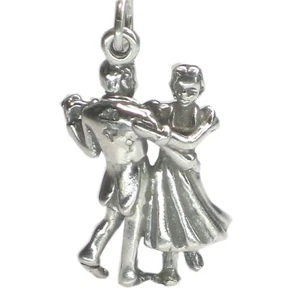 Charm pareja bailando en plata de primera ley .925 x 1 Charm Bailarina --SFP- - Imagen 1 de 6
