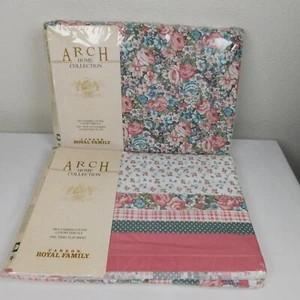 Cannon Royal Family Percale 100% Combed Cotton Twin Fitted and Flat Sheets Arch - Picture 1 of 10