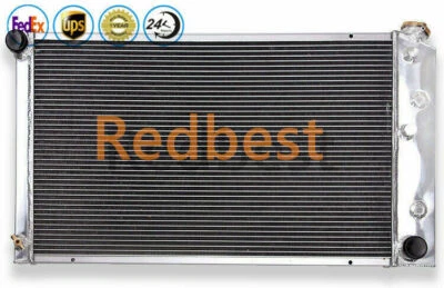 3 Row Aluminum Radiator For 1971-1990 83 Chevy Caprice C20/El Camino Impala 28"W - Image 1 of 4