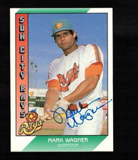 MARK WAGNER Autograph 1991 Pacific Senior League--Sun City Rays