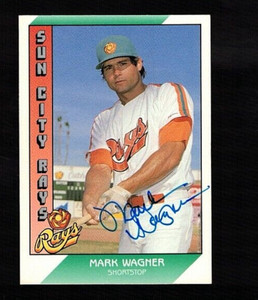 MARK WAGNER Autograph 1991 Pacific Senior League--Sun City Rays