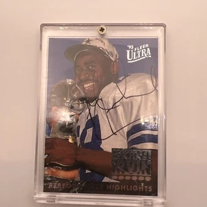 1993 Fleer Ultra Performance Highlights Michael Irvin Auto #1 - Picture 1 of 3