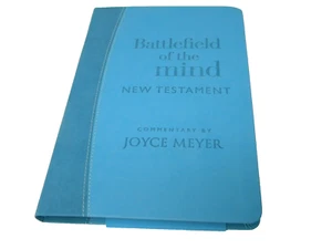 Battlefield of the Mind New Testament: Arcadia Blue LeatherLuxe® Joyce Meyer - Picture 1 of 2