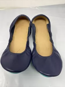 Tieks by Gavrieli Leather Ballet Flats Size 11 Navy Blue Excellent - Picture 1 of 7