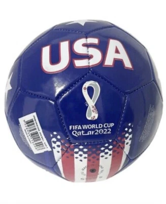 FIFA World Cup 2022 Qatar Set-Soccer Ball Size 5 Team USA Flag + Bottle + Bag - Image 1 of 4