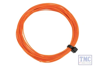 DCW-32OR DCC Concepts N/TT/HO/OO/O/G Scale Orange Stranded Decoder Wire (6m) - Picture 1 of 1