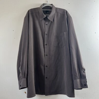 FJ, J. Ferrar Long Sleeve Button Front Shirt Size 2X , 18.5 - Image 1 of 4