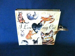 "I Love My Cat" Album Book Hardcover Photo Album by Barrons Vintage New #s