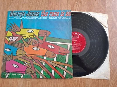 George Jones The Race Is On LP 1965 Canadian Press Country Foto 1 de 4