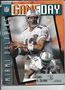 Miami Dolphins Oct 15 1995 VS Saints Game Day Magzine Dan Marino on cover - Picture 1 of 1