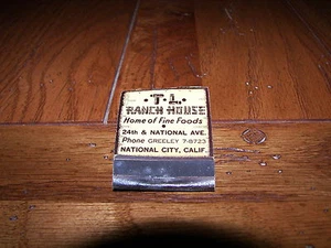Restaurante T. L. RANCH HOUSE National City California CA Raro Años 1940 - Imagen 1 de 6