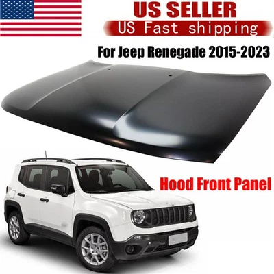 Front Hood Panel For Jeep Renegade 2015-2023 Primed Aluminum Foto 1 de 4